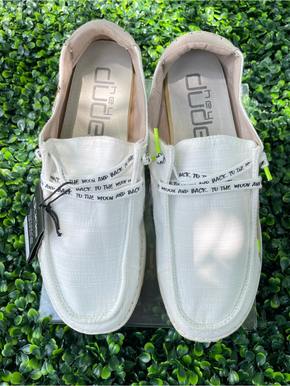 Hey Dude women’s White Slip-On Loafers
